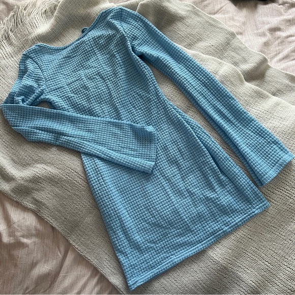 PrettyLittleThing Blue Coverup Dress - Picture 1 of 8